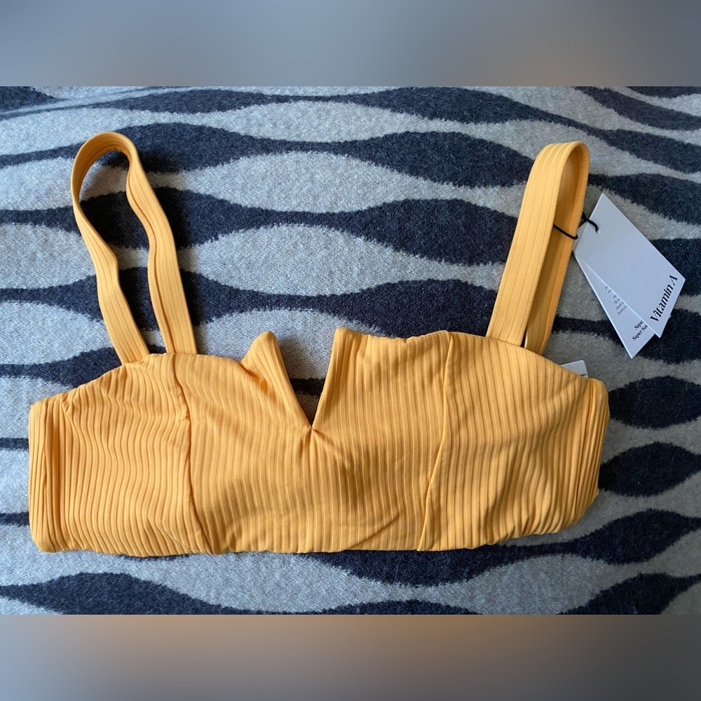 NWT Vitamin A Kaya Bikini Set Iced Mango Eco Ribbed Size 14 DD - Picture 7 of 13